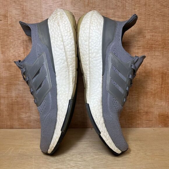 Adidas Ultra Boost Men Size 8 Shoes Gray White Comfort Running Sneakers F35284 - Picture 6 of 10